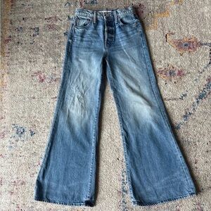 Mother Denim Wide Leg Tomcat Roller Jeans